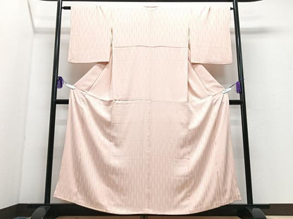 平和屋着物■上質な色無地　立涌地紋　虹色　正絹　逸品　CABI7055xe