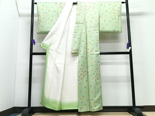 平和屋着物■上質な小紋　舞花文　正絹　逸品　CABI7061xe