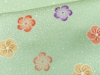 平和屋着物■上質な小紋　舞花文　正絹　逸品　CABI7061xe
