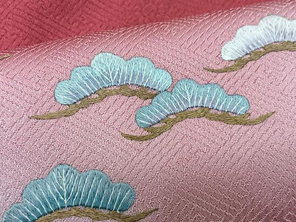 平和屋着物■訪問着　刺繍　地紙文箱花文　暈し染め　正絹　逸品　CABI7072xe
