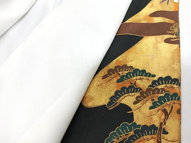 平和屋着物■豪華黒留袖　作家物　人物風景文　金彩　正絹　逸品　CABI7076xe