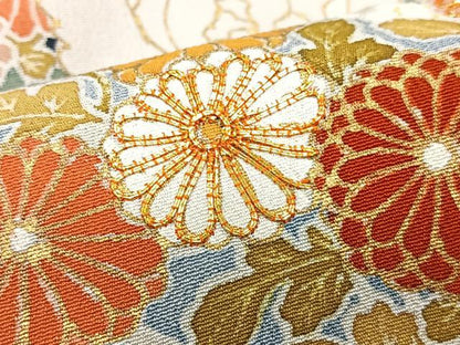 平和屋着物■豪華黒留袖　駒刺繍　花車文　暈し染め　金彩　正絹　逸品　CABI7077xe