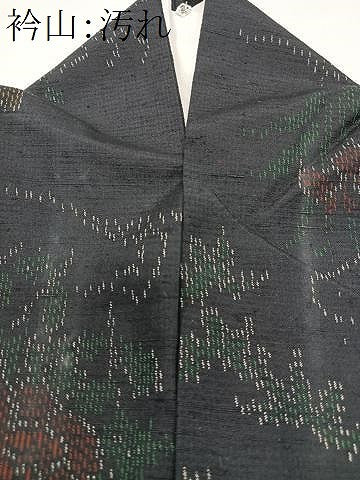 平和屋着物■上質な紬　舞花文　正絹　逸品　CABI7082xe