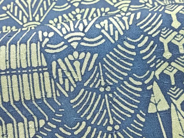 平和屋着物■上質な小紋　幾何学文様　正絹　逸品　CABI7085xe