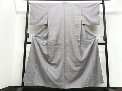 平和屋着物■江戸小紋　葡萄小紋柄　正絹　逸品　CABI7089xe