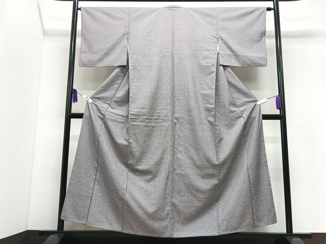 平和屋着物■江戸小紋　葡萄小紋柄　正絹　逸品　CABI7089xe