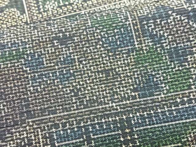 平和屋着物■上質な紬　風景花文　正絹　逸品　CABI7095xe