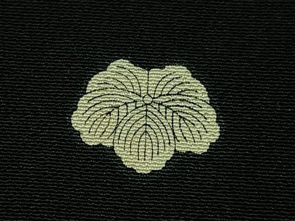 平和屋着物■豪華黒留袖　駒刺繍　飛鶴雲取り花文　金彩　正絹　逸品　CABI7096xe