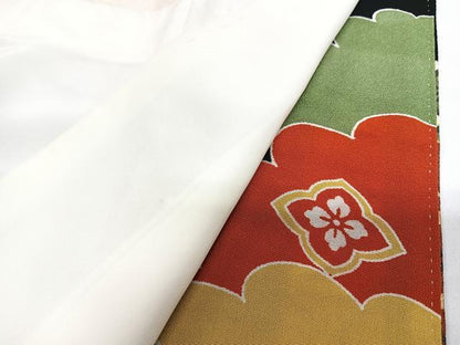 平和屋着物■豪華黒留袖　駒刺繍　飛鶴雲取り花文　金彩　正絹　逸品　CABI7096xe
