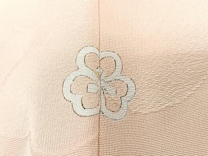 平和屋着物■上質な色無地　芝草花地紋　雄黄色　正絹　逸品　CABI7098xe