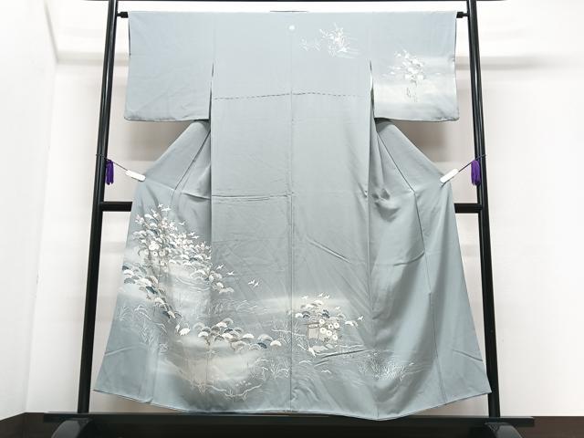 平和屋着物■訪問着　飛鶴浜松文　正絹　逸品　CABI7103xe