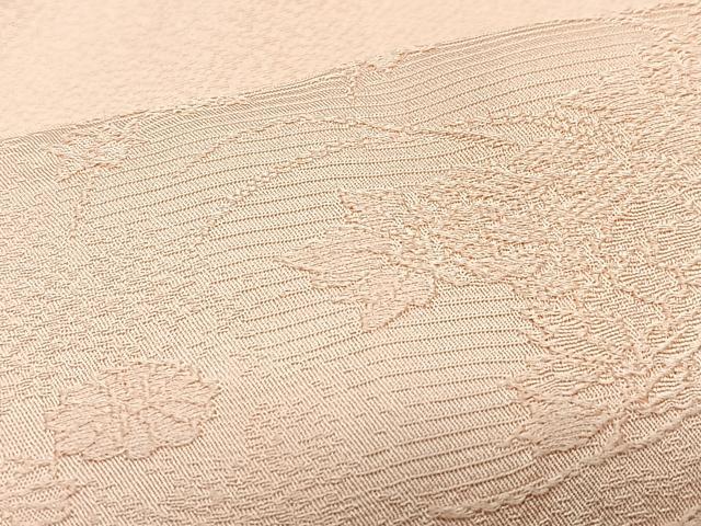 平和屋着物■上質な色無地　花丸地紋　雄黄色　正絹　逸品　CABI7108xe
