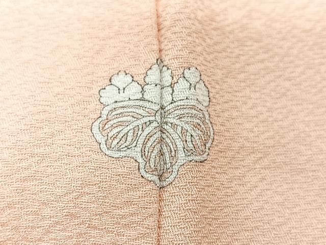 平和屋着物■上質な色無地　花丸地紋　雄黄色　正絹　逸品　CABI7108xe