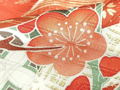 平和屋着物■豪華振袖　駒刺繍　御所車吉祥花文　金銀彩　正絹　逸品　CABI7119xe