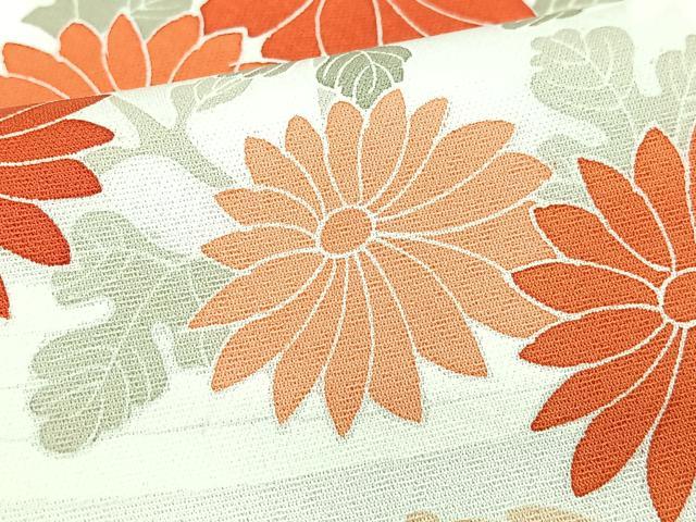 平和屋着物■訪問着　流水草花文　正絹　逸品　CABI7127xe