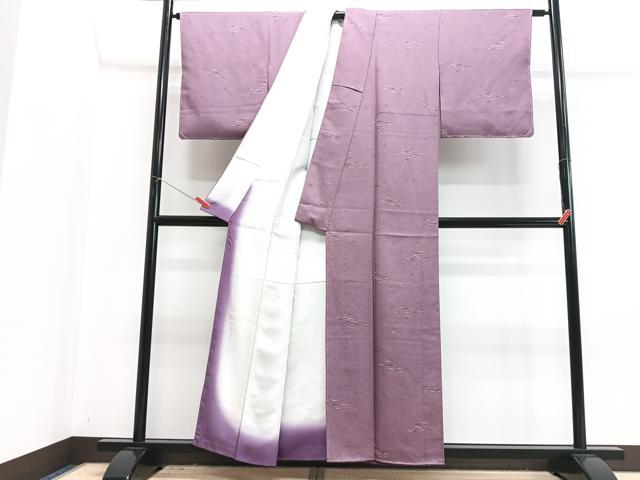 平和屋着物■上質な小紋　芝草文　正絹　逸品　未使用　CABI7128xe