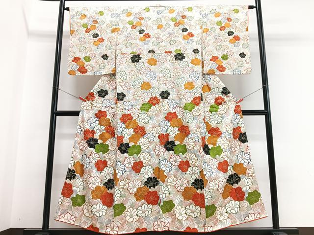 平和屋着物■訪問着　舞花文　椿　金彩　正絹　逸品　CABI7133xe