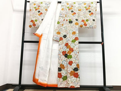 平和屋着物■訪問着　舞花文　椿　金彩　正絹　逸品　CABI7133xe