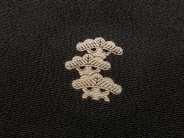 平和屋着物■豪華黒留袖　駒刺繍　飛鶴短冊吉祥花文　金彩　正絹　逸品　CABI7137xe
