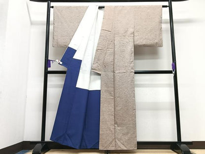 平和屋着物■上質な紬　霞文　正絹　逸品　CABI7140xe