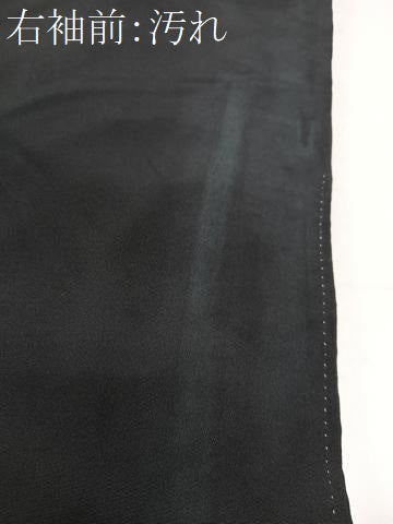 平和屋着物■豪華黒留袖　飛鶴短冊花文　金彩　正絹　逸品　CABI7148xe