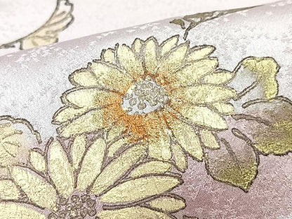 平和屋着物■訪問着　草花文　金彩　正絹　逸品　CABI7153xe