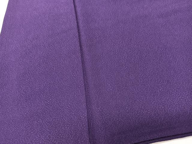平和屋着物■上質な色無地　舞花地紋　茄子紺色　正絹　逸品　CABI7160xe