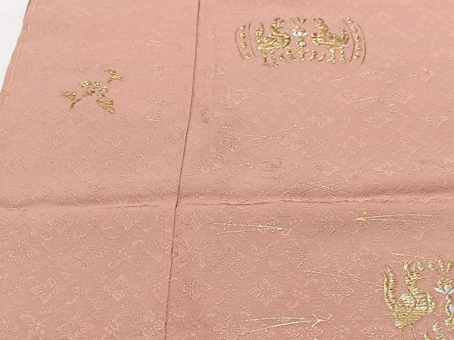 平和屋着物■訪問着　竹屋町刺繍　花鳥文　金彩　仮絵羽　逸品　未使用　CABI7171xe