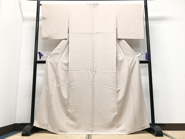 平和屋着物■訪問着　刺繍　枝垂れ花文　金彩　正絹　逸品　CABI7180xe