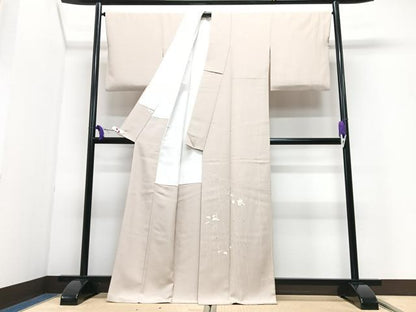 平和屋着物■訪問着　刺繍　枝垂れ花文　金彩　正絹　逸品　CABI7180xe