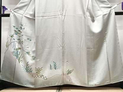 平和屋着物■訪問着　楓文　暈し染め　正絹　逸品　CABI7181xe
