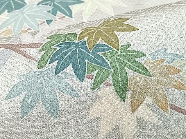 平和屋着物■訪問着　楓文　暈し染め　正絹　逸品　CABI7181xe