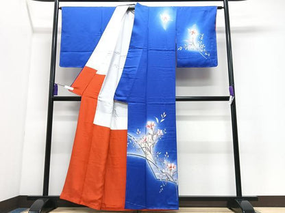 平和屋着物■訪問着　枝花文　暈し染め　正絹　逸品　未使用　CABI7186xe