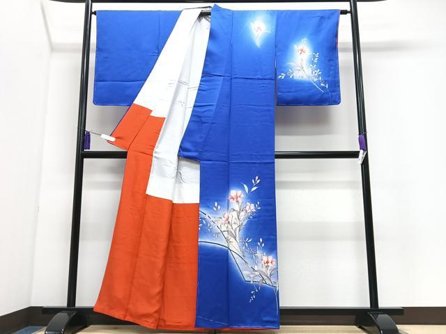 平和屋着物■訪問着　枝花文　暈し染め　正絹　逸品　未使用　CABI7186xe