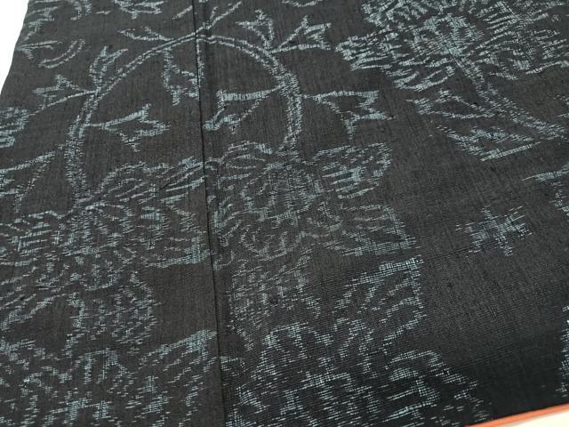 平和屋着物■上質な紬　更紗唐草文　正絹　逸品　CABI7187xe