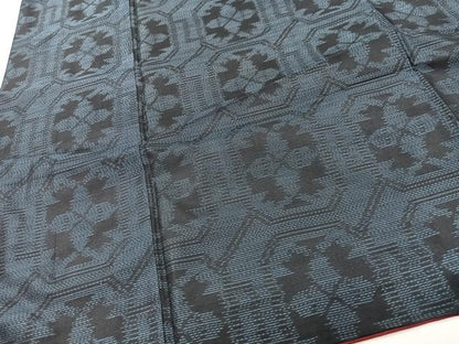 平和屋着物■本場大島紬　亀甲花文　正絹　逸品　CABI7189xe