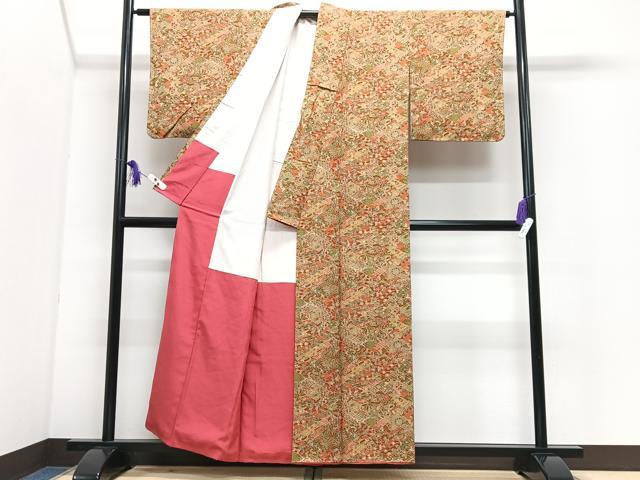 平和屋着物■上質な小紋　草花文　正絹　逸品　CABI7193xe