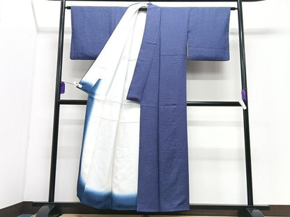 平和屋着物■上質な小紋　芝草文　正絹　逸品　CABI7197xe