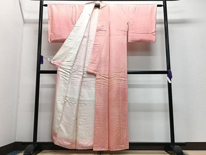 平和屋着物■上質な小紋　青海波地紋　暈し染め　正絹　逸品　CABI7198xe