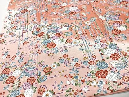 平和屋着物■訪問着　松竹梅　鬼しぼ縮緬　暈し染め　正絹　逸品　CABI7199xe