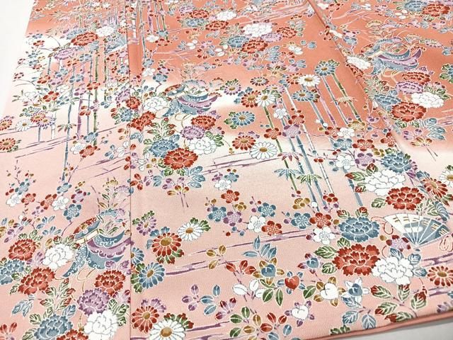 平和屋着物■訪問着　松竹梅　鬼しぼ縮緬　暈し染め　正絹　逸品　CABI7199xe