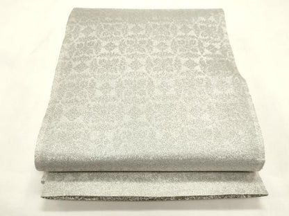 平和屋着物●両面　六通柄袋帯　源氏香花文　金糸　正絹　逸品　CABI7202dy
