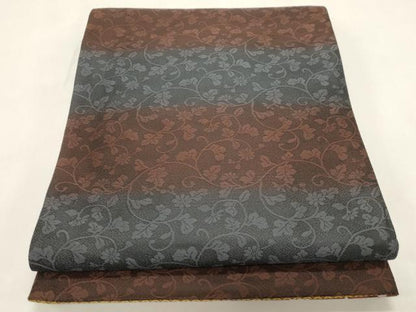 平和屋着物●両面　全通柄袋帯　格子柄　正絹　逸品　CABI7204dy