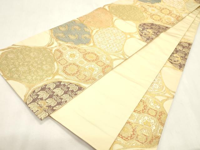 平和屋着物●六通柄　本袋帯　篠粋　名物裂　金糸　正絹　逸品　CABI7210dy