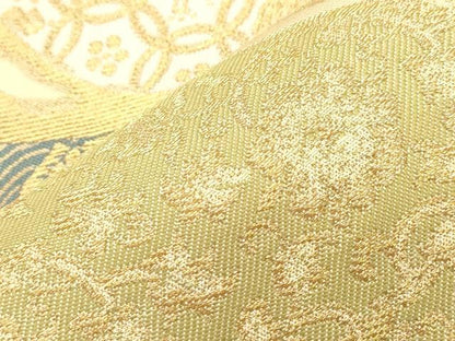 平和屋着物●六通柄　本袋帯　篠粋　名物裂　金糸　正絹　逸品　CABI7210dy