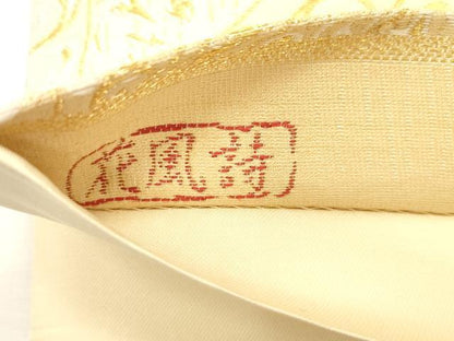 平和屋着物●六通柄袋帯　唐織　花風詩　金銀糸　正絹　逸品　CABI7219dy