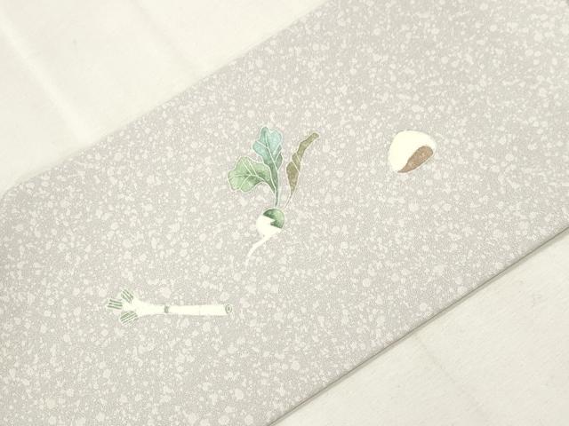 平和屋着物●九寸名古屋帯　成り物　正絹　逸品　未使用　CABI7222dy