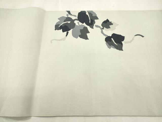 平和屋着物●爪掻き本綴れ　八寸名古屋帯　蔦の葉文　正絹　逸品　CABI7235dy