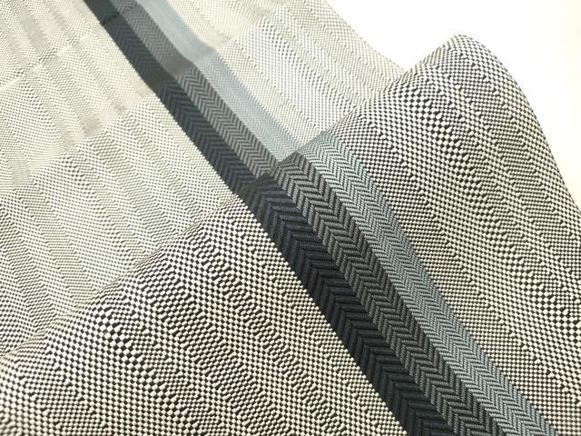 平和屋着物●本場筑前博多織　八寸名古屋帯　縞　正絹　逸品　CABI7236dy