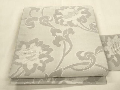 平和屋着物●綴れ　八寸名古屋帯　更紗文　名古屋仕立て　正絹　逸品　CABI7244dy